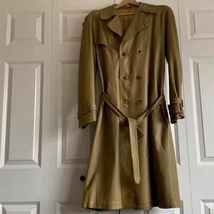 Leather Trench Coat - Men’s Medium from Italy
